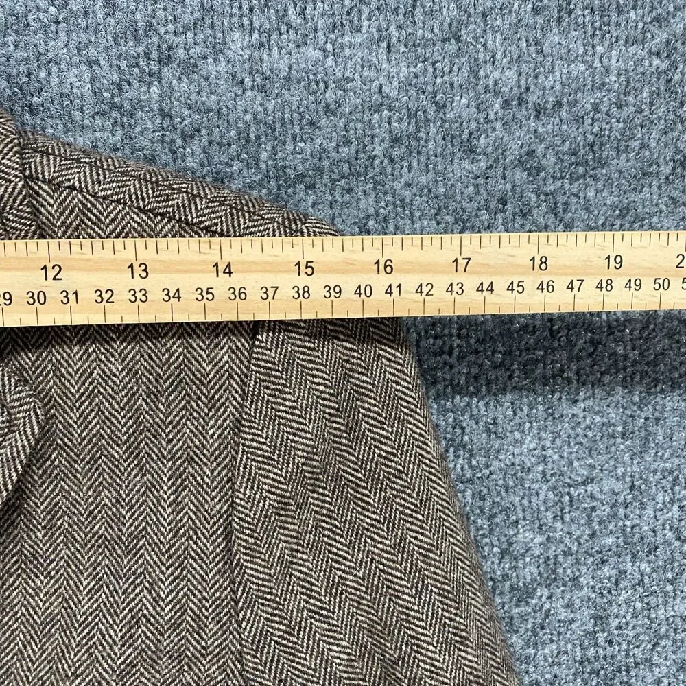 Eddie Bauer Blazer Wool‎ Jacket Womens 4 Brown Single Button Up Academia Office